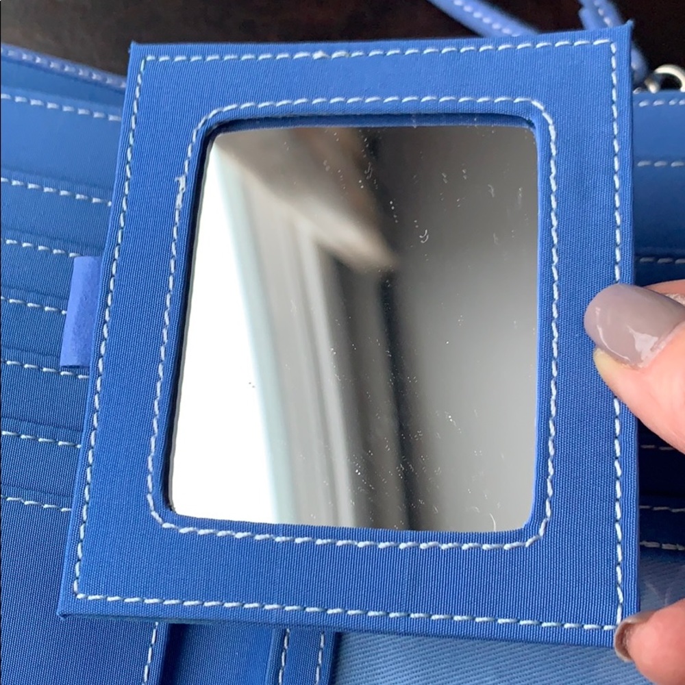 Italian Calfskin Blue Wallet/Wristlet. - Picture 6 of 11